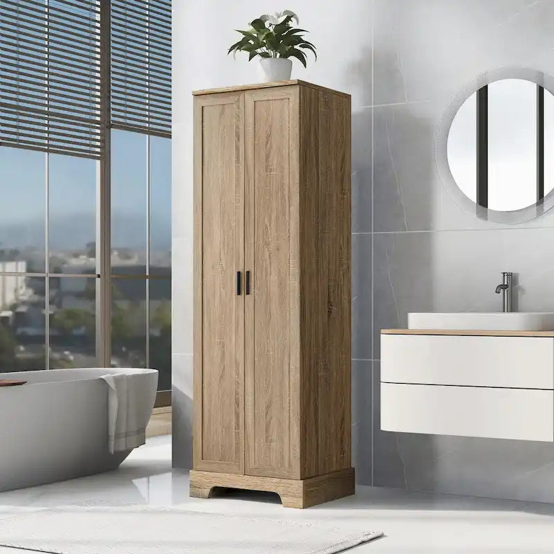 Armoire de rangement à deux portes et étagère réglable