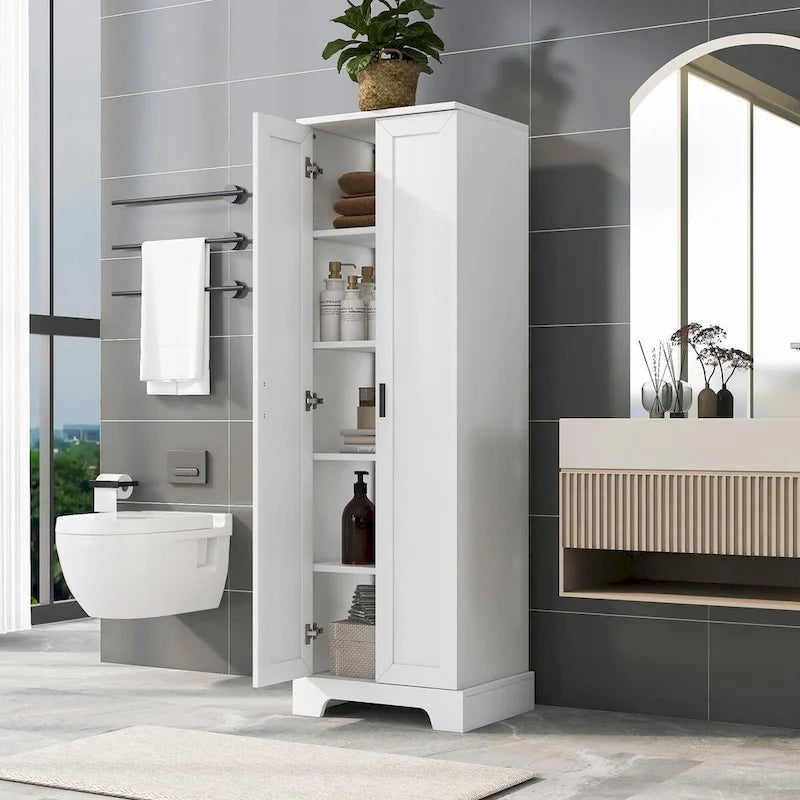 Armoire de rangement à deux portes et étagère réglable