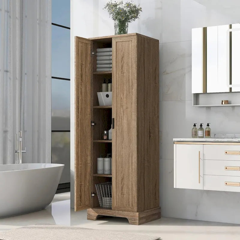 Armoire de rangement à deux portes et étagère réglable