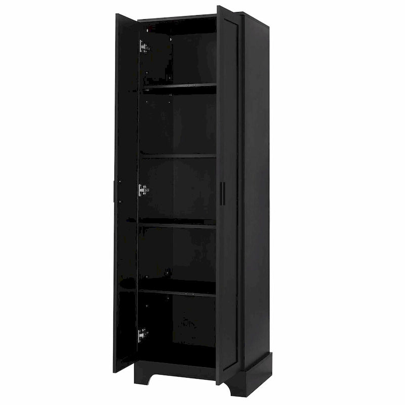 Armoire de rangement à deux portes et étagère réglable