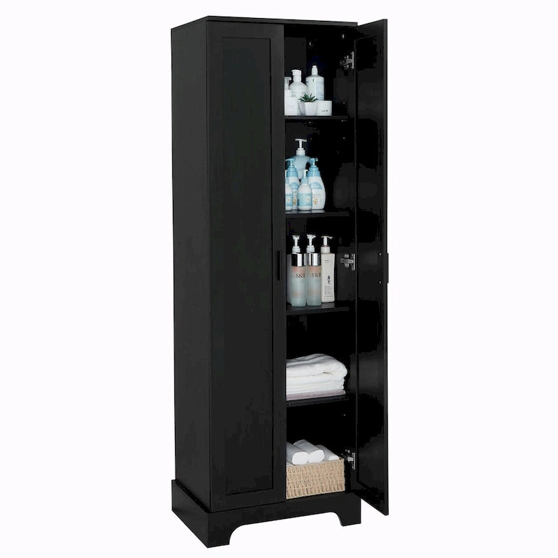 Armoire de rangement à deux portes et étagère réglable