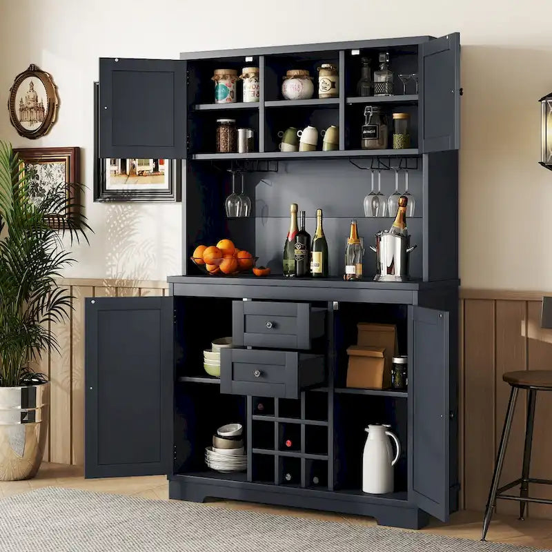 73.8H Kitchen Cabinet with Storage - N/A